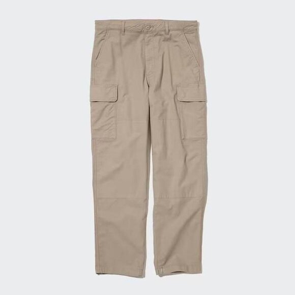 🔥👀 (US M Small) Uniqlo Cargo Pants - Beige 👀🔥 - Picture 3 of 6